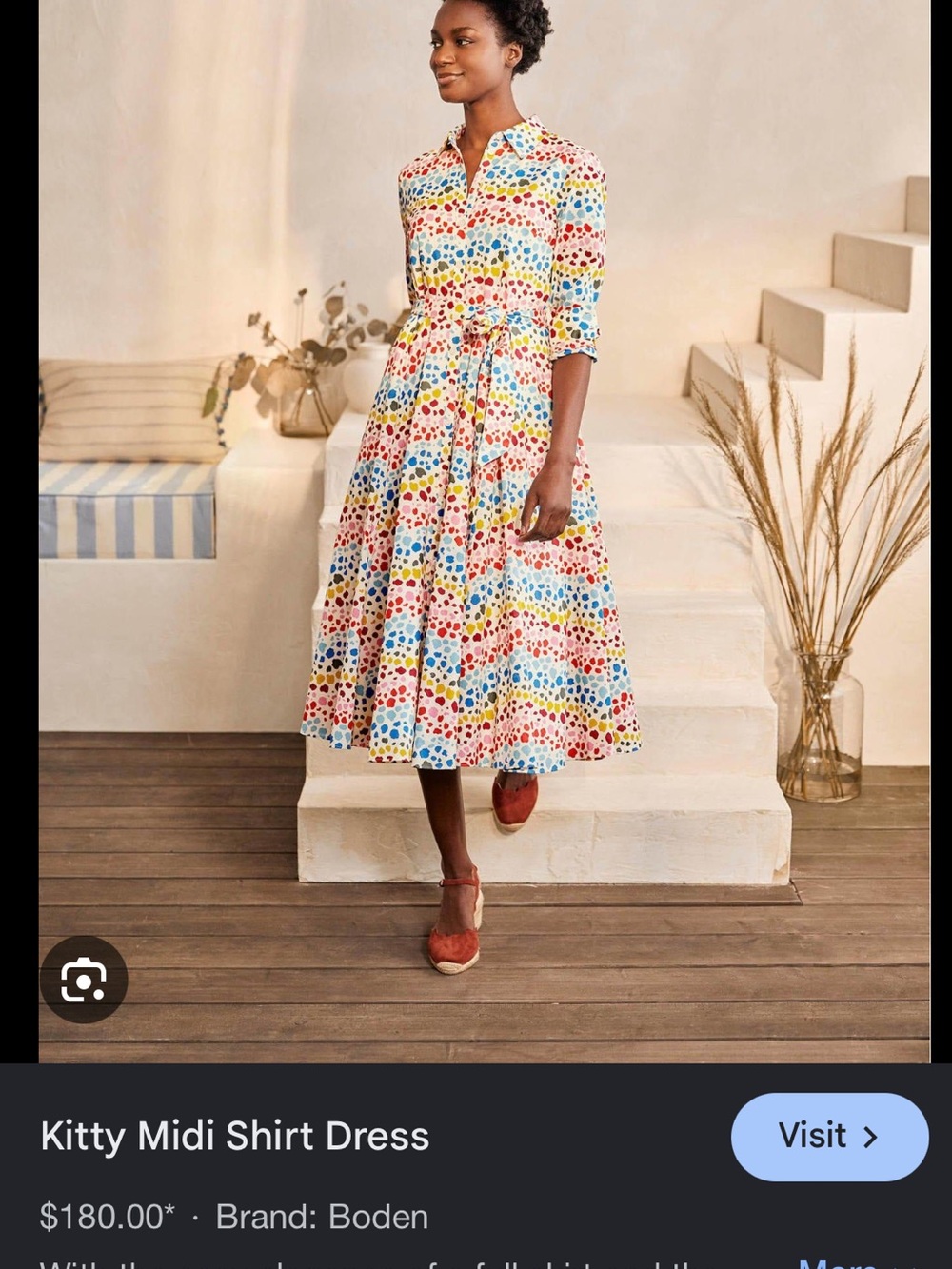 Boden Kitty Midi Shirtdress